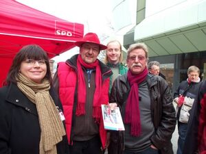 (v.l.n.r.) Monika Bradna, Michael Siebel, Udo Springfeld, Wolf-Dietrich Schulze, (im Bildhintergrund) Wolfgang Gutermuth